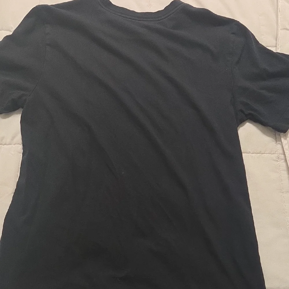 Nike Men's Black Tee with Vibrant Yellow Swoosh Small Size [1831]